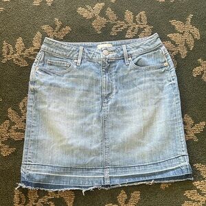 Ana Taylor Casual Light Blue Denim Mini Skirt size 4 petite
